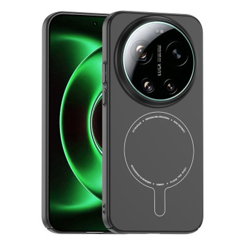 Xiaomi 17 Ultra Kılıf M-Safe Şarj Özellikli Kamera Korumalı Elio Sert PC Kapak Xiaomi 17 Ultra - Siyah