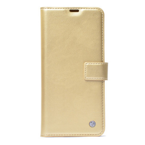 S26 Plus Kılıf Zore Kar Deluxe Kapaklı Kılıf S26 Plus Zore - Gold