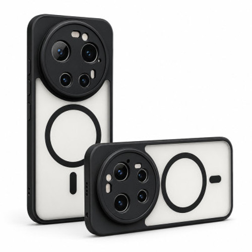 Xiaomi 17 Ultra Kılıf M-Safe Şarj Özellikli Kamera Korumalı Lunex Kapak Xiaomi 17 Ultra - Siyah
