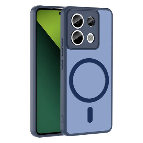 Xiaomi Redmi Note 13 Pro 5G Kılıf M-safe Şarj Özellikli Babet Kapak Xiaomi Redmi Note 13 Pro 5G - Lacivert