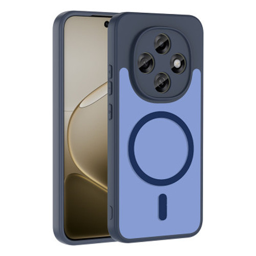 Oppo A6 Pro Kılıf M-safe Şarj Özellikli Babet Kapak Oppo A6 Pro - Lacivert