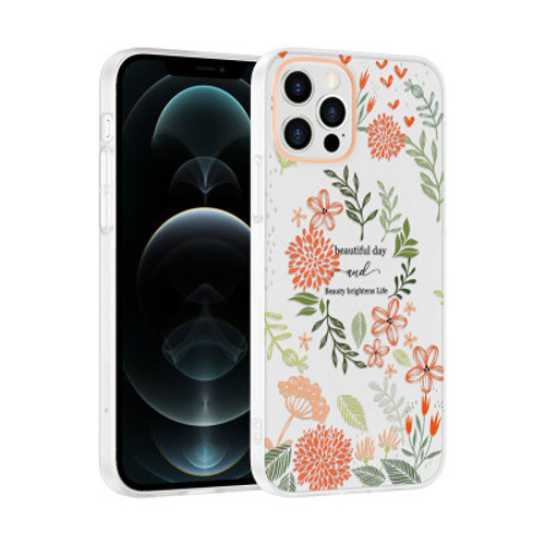 Apple iPhone 12 Kılıf Kamera Korumalı Desenli Klip Kapak iPhone 12 - Beautiful