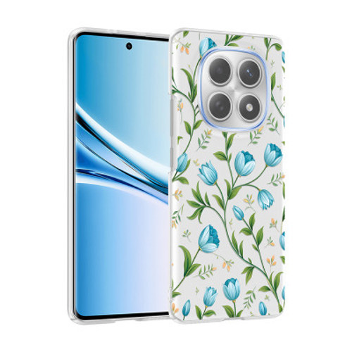 Xiaomi Redmi Note 15 5G Kılıf Kamera Korumalı Desenli Klip Kapak Xiaomi Redmi Note 15 5G, Cep Telefonu Kılıfları - Mavi Lale