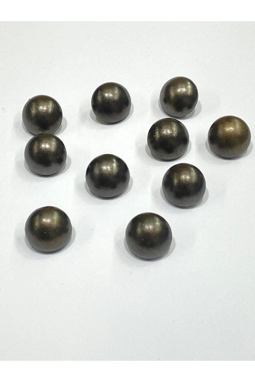 Bluz Gömlek Düğmesi / Metalize Plastik Antik / 10 lu Set/ 1,2 cm