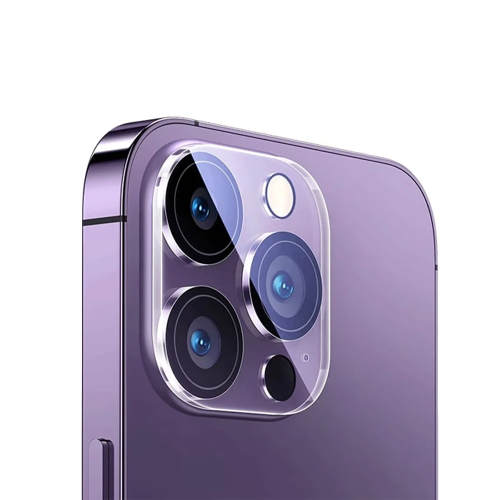 Markasız Ucuz Baseus iPhone 15 Pro/15 Pro Max için Crystal Serisi HD Cam Kamera Koruyucu 2 Adet Set-(5775)