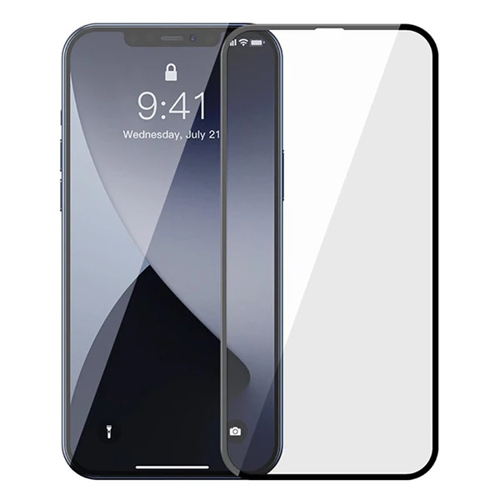 Markasız Ucuz Baseus İPhone 12-12 Pro 6.1 0.3MM 3D Full Tempered Cam Ekran Koruyucu 2Adet Set-(5775)