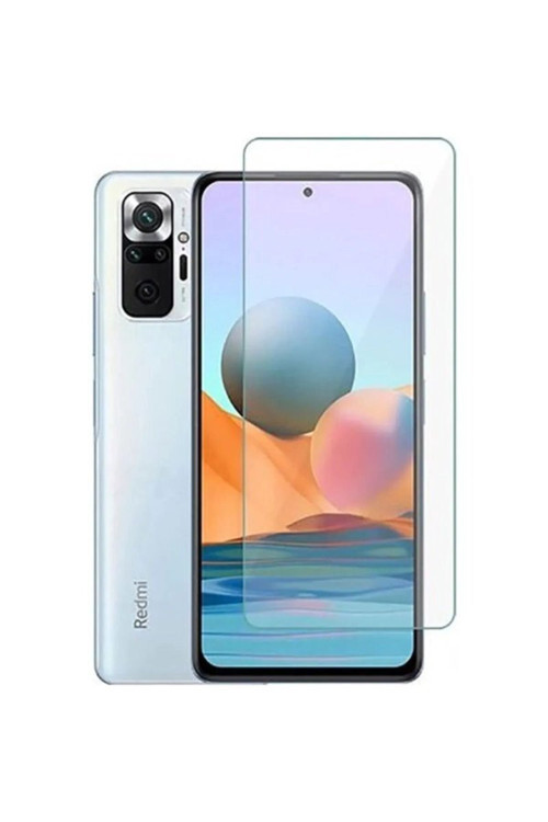 Markasız Ucuz Xiaomi Redmi Note 10 Pro Uyumlu Premium Ekran Koruyucu 9h Sert Temperli Kırılmaz Cam Koruma Şeffaf