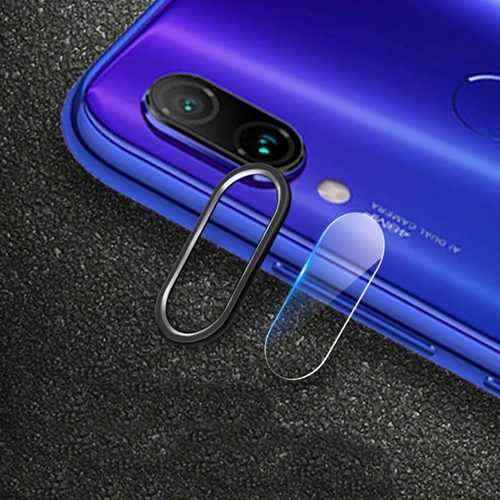 Markasız Ucuz Xiaom Redmi Note 7 Kamera Koruma Metal Lens+ Kırılmaz Cam Set-(5775)