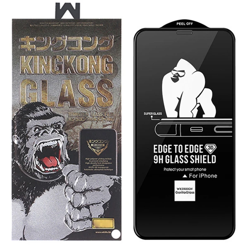 Markasız Ucuz WK İPhone 11 Pro Max 6.7 Kingkong Curved Tempered Cam Ekran Koruyucu-(5775)