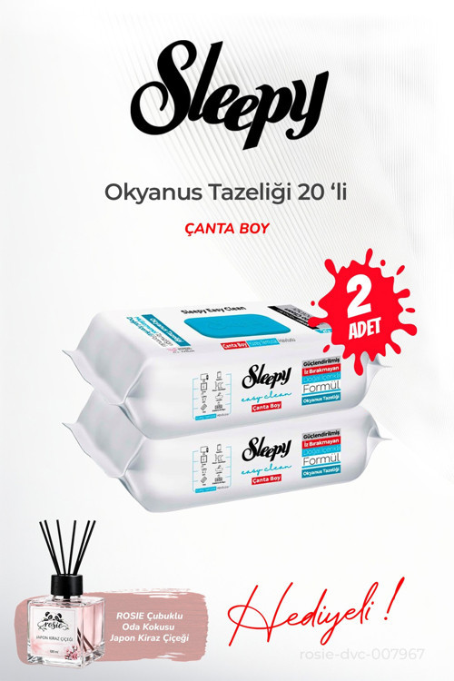 2 adet Çanta Boy Okyanus Tazeliği 20'li ve ROSIE oda kokusu