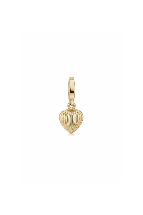 Minio Kalp Oval Kilitli Charm Kolye Ucu