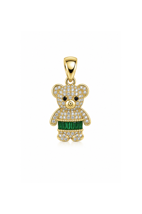 Mini Bear Green Kolye Ucu