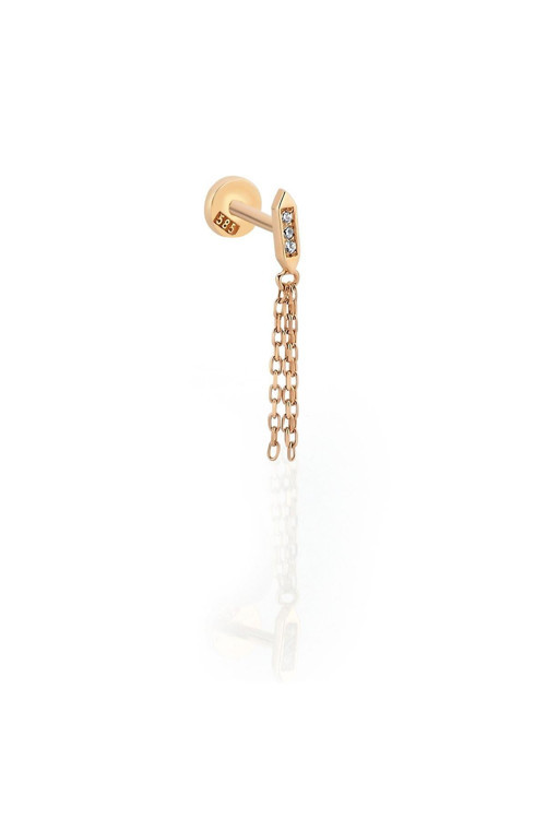 Taşlı Aries Tragus Küpe