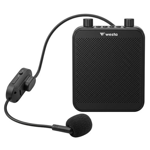 WAP-300T USB + SD Kart Girişli Şarjlı Mini Seyyar Kablosuz Mikrofonlu Rehber Anfisi