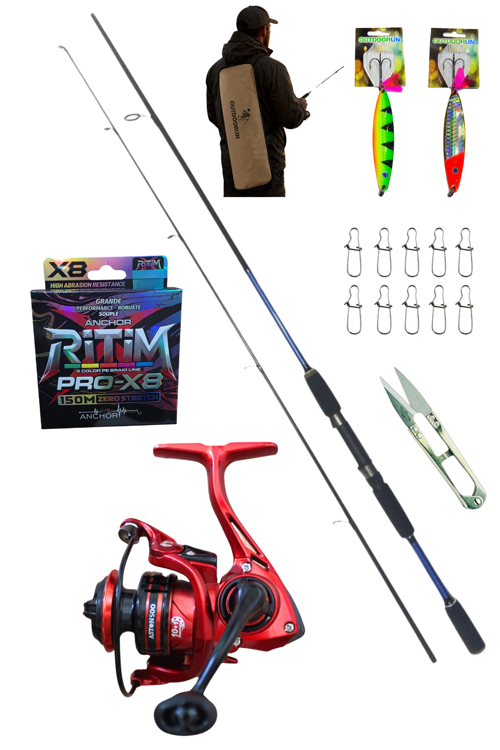 Powerex Prospin 240cm 10-30gr Balza Aston 4000 Metal Kafa Spin Olta Seti