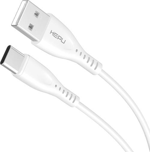 HP-418 Venus USB - Type-C QC3.0 3.1A Şarj Kablosu 1mt Beyaz