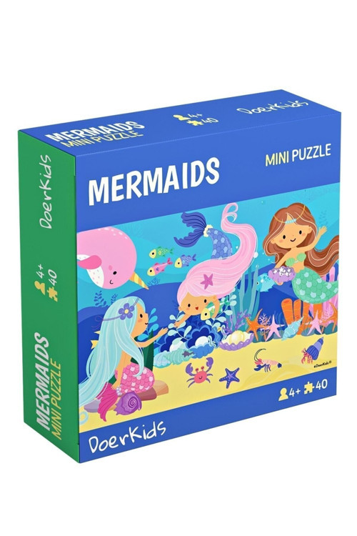 Doer Kids Deniz Kızı Mini Puzzle 40 Parça Renkli