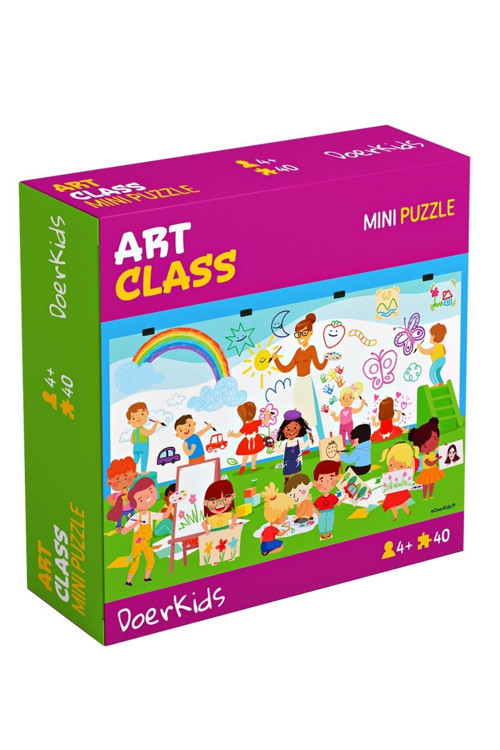 Sanat Sınıfı Çocuk Mini Puzzle | 40 Parça 4 Yaş