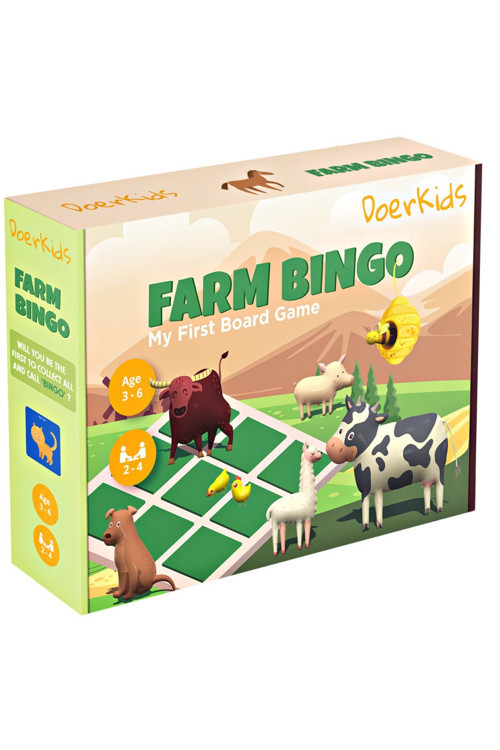 Çiftlik Bingo - Çiftlik Temalı Çocuk Tombalası 2-6 Yaş