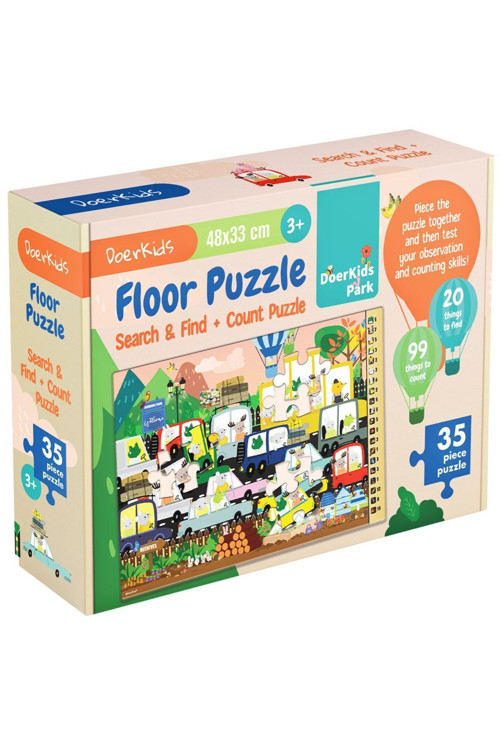 Park Ara-bul Yer Puzzle | Eğitici Puzzle 4 Yaş 35 Parça