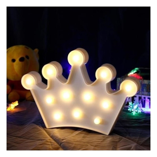 3D Dekoratif Pilli Kraliçe Tacı Model Led Masa Ve Gece Lambası