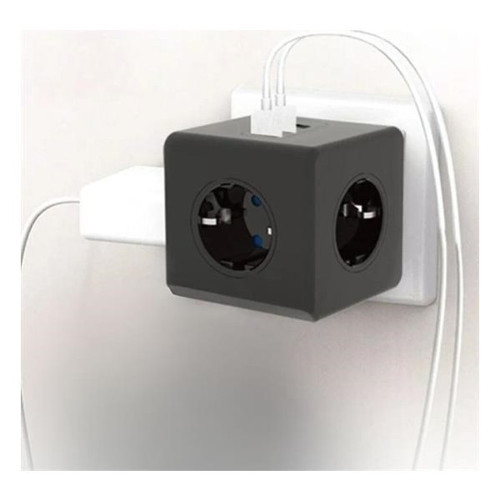 Isıya Dayanıklı Termal Akım Korumalı Ve Çocuk Korumalı 3 Priz Girişli 3 Usb Girişli Küp Priz