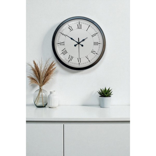 Zentime 40 Cm Siyah Şık Duvar Saati