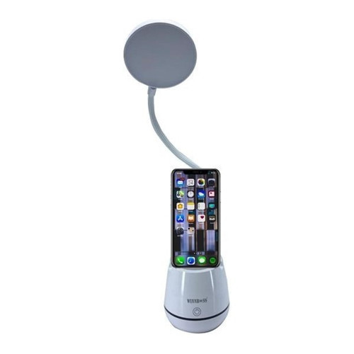 ®Kalemlikli Telefon Tutacaklı Şarjlı Dokunmatik 3 Mod Esnek Başlıklı Dimmerli Led Masa Lambası
