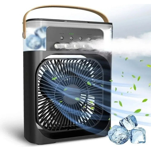 Taşınabilir 3 Farklı Mod Ayarlı 7 Farklı Led Işıklı Sulu Soğutmalı Taşınabilir Masaüstü Usb Fan Vantilatör