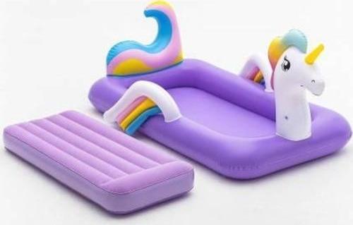 67713, Unicorn Temalı, Şişme Çocuk Yatağı