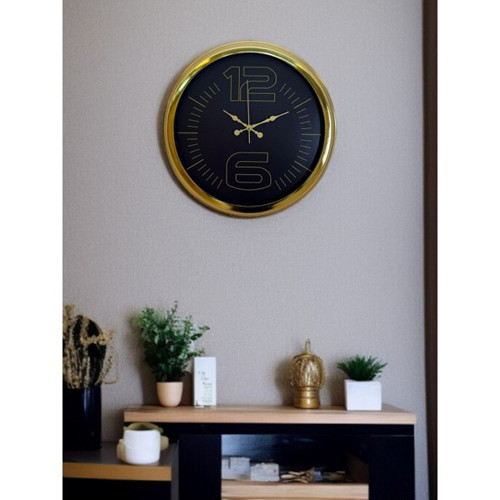 Zentime 40 Cm Gold Lüks Duvar Saati