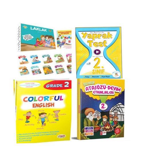 Laklak Hikaye Serisi 10 Kitap +Atasözü-Deyimler+ Colorful English 2 Ve Tüm Dersler Yaprak Test 