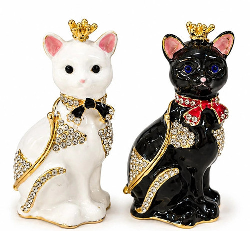 Swaroski Taşlı Kedi Figürü Alk5773