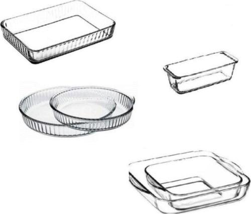 Borcam Fırın Tepsisi - 6 Lı Borcam Set 088oa 091oa 092oa 061oa