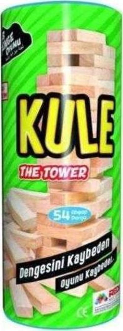 Rulo Kule Oyunu 54 Parça Ahşap Jenga Denge Oyunu
