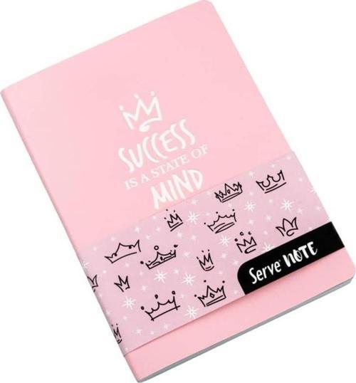 Note Esnek Kapak Defter 15x21 cm 120 yp Çizgili Şeker Pembe