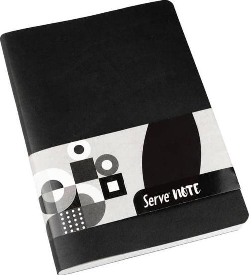 Note Esnek Kapak Defter 15x21 cm 120 yp Çizgili Siyah