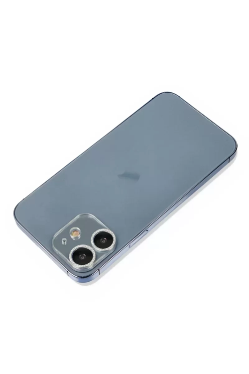 Newface Apple İphone 12 Mini Shine Kamera Lens Koruma Cam - Gümüş