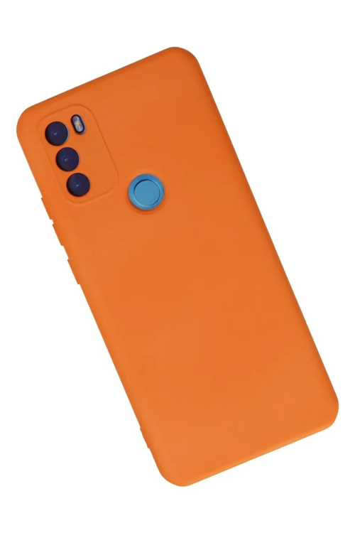 Newface General Mobile Gm 21 Plus Kılıf Nano İçi Kadife Silikon - Turuncu
