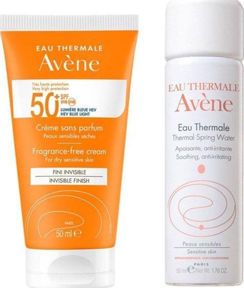Cream Spf 50+ Kuru Ciltler İçin Yüksek Korumalı Güneş Kremi 50 Ml - Termal Su 50 Ml
