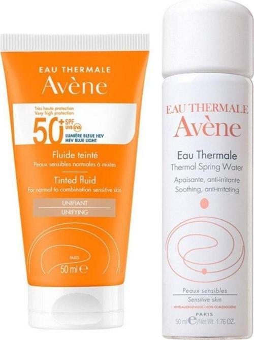 Tinted Fluid Spf 50+ Normal Veya Karma Ciltler İçin Renkli Güneş Kremi 50 Ml - Termal Su 50 Ml