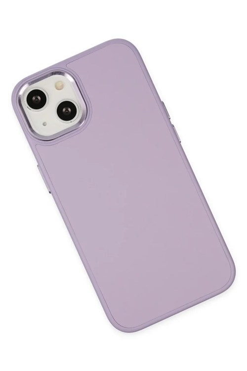Newface İphone 14 Plus Kılıf Asya Deri Silikon - Lila