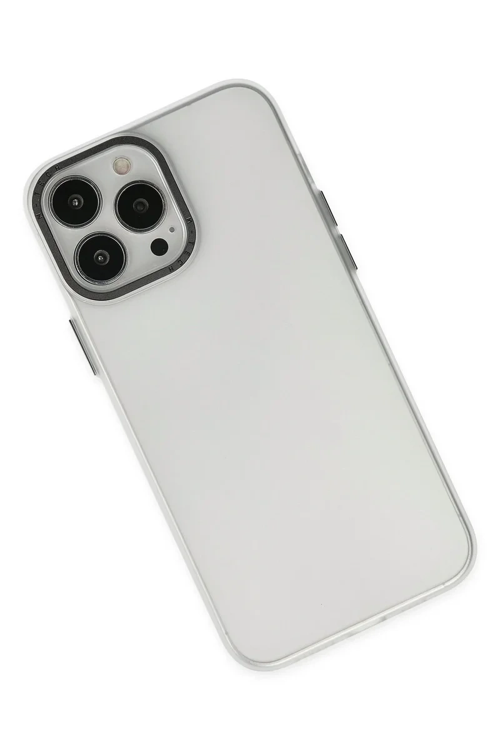 Newface İphone 14 Pro Kılıf Modos Metal Kapak - Şeffaf