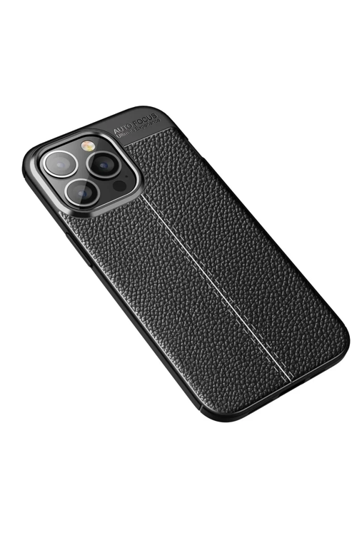 Newface İphone 13 Pro Max Kılıf Auto Focus Kapak - Siyah