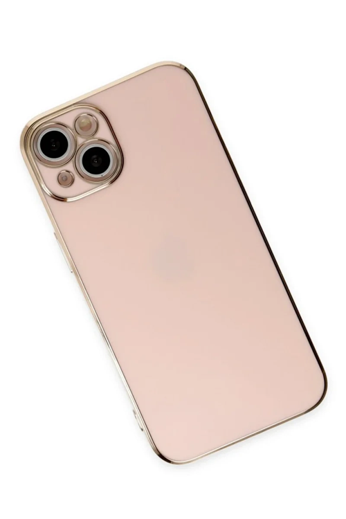 Newface İphone 15 Kılıf Volet Silikon - Pembe