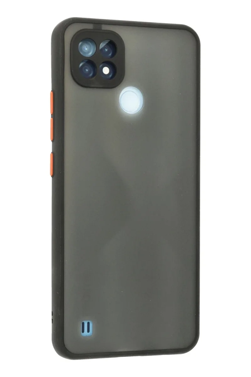 Newface Realme C21 Kılıf Montreal Silikon Kapak - Siyah
