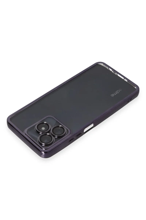 Newface Realme C53 Kılıf Razer Lensli Silikon - Mor