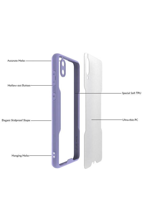 Newface Samsung Galaxy A02 Kılıf Platin Silikon - Yeşil