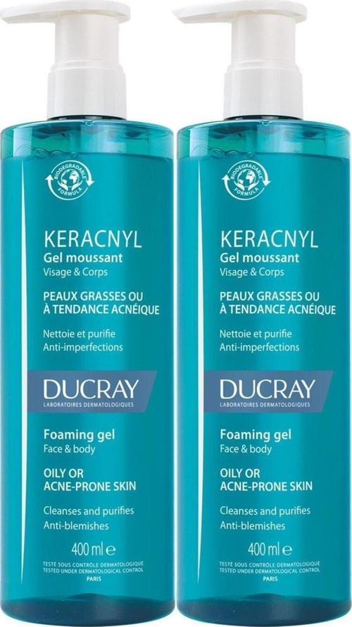 Keracnyl Gel Yağlı Ve Akneli Ciltler Için Temizleme Jeli 400Ml 2 Adet
