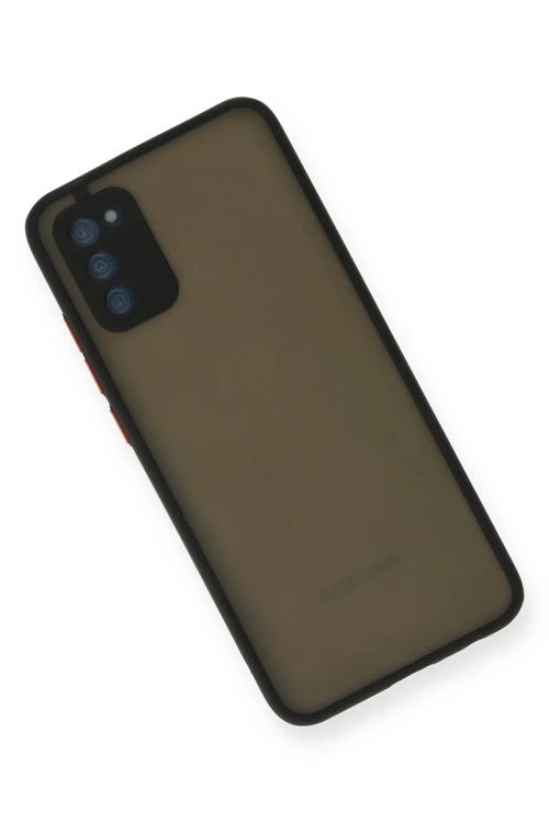 Newface Samsung Galaxy A03s Kılıf Montreal Silikon Kapak - Siyah